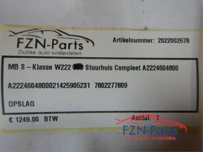 Mercedes-Benz S-Klasse 4 Matic W222 350 Stuurhuis Compleet