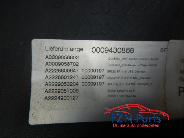 Achterbumper Mercedes S-Klasse (22724339)