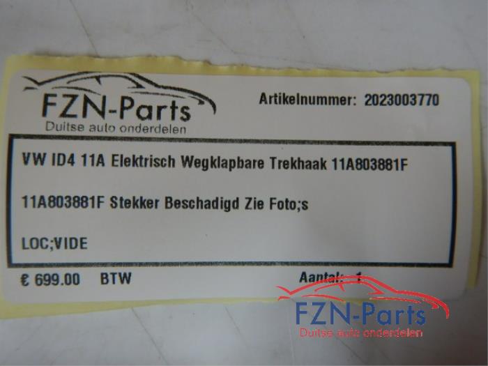 VW ID4 11A Elektrisch Wegklapbare Trekhaak