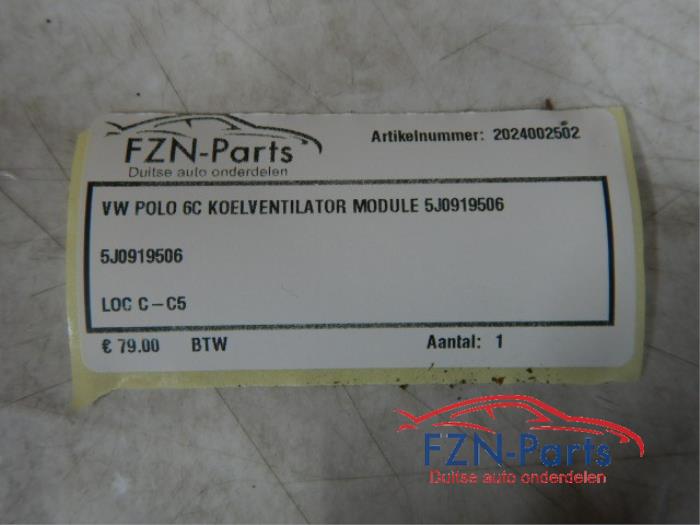 VW Polo 6C Koelventilator Module