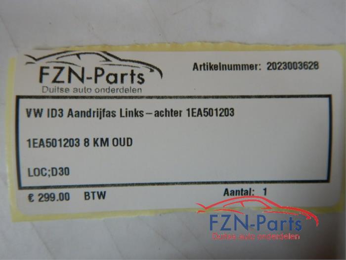 Aandrijfas links-achter Volkswagen Diversen (22725267)