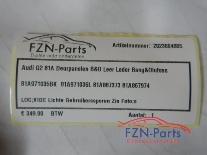 Portierbekleding 4Deurs rechts-voor Audi Q2 (22739251)