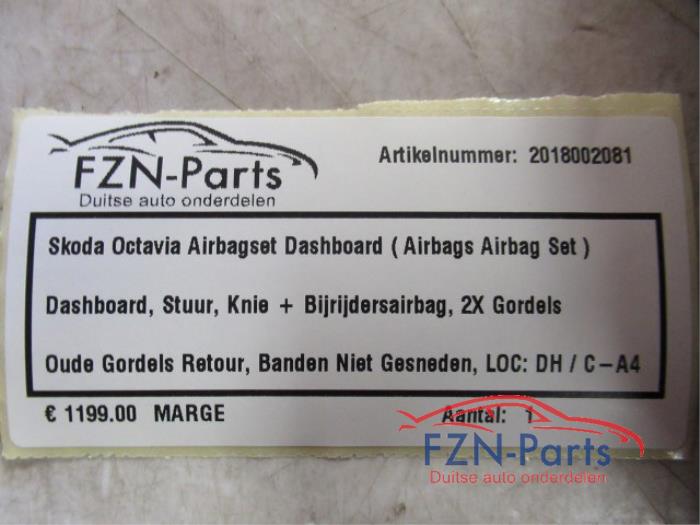 Airbag set + dashboard Skoda Octavia (22727690)