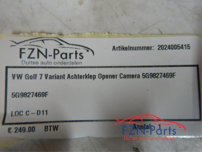 VW Golf 7 Variant Achterklep Opener Camera