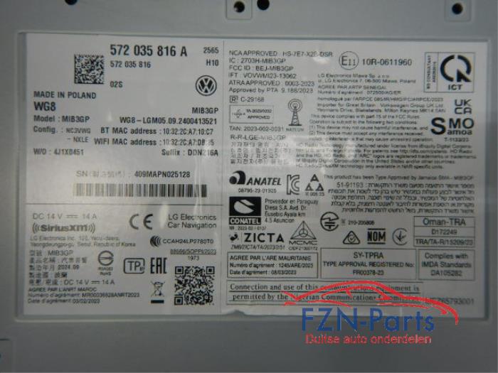 VW Golf 8 Facelift Multimedia Unit Navigatie Box