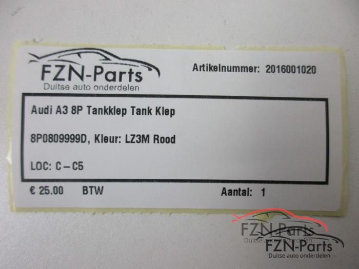 Audi A3 8P Tankklep Tank Klep