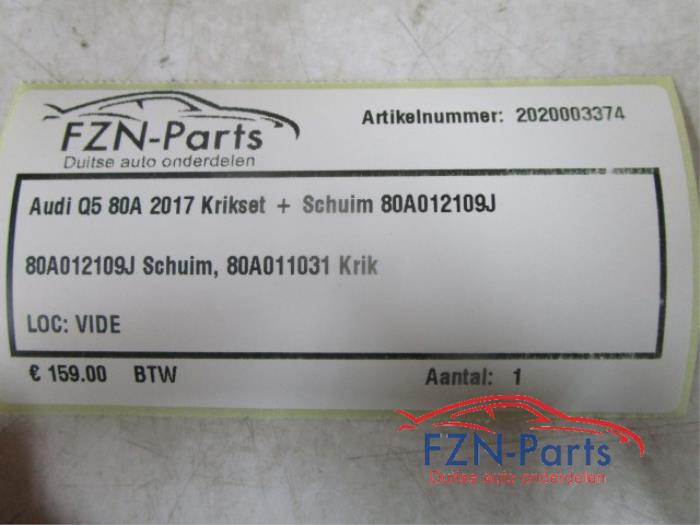 Audi Q5 80A 2017 Krikset + Schuim