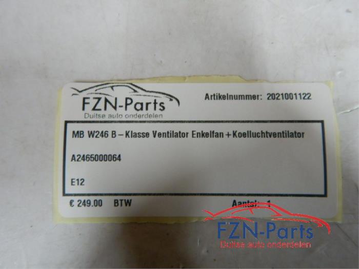 Kachel Ventilatiemotor Mercedes B-Klasse (22743458)