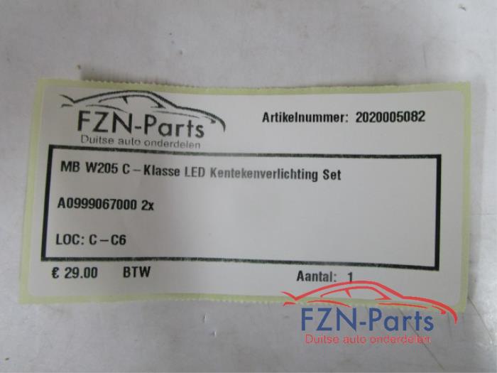 Kenteken Verlichting Mercedes C-Klasse (22739711)