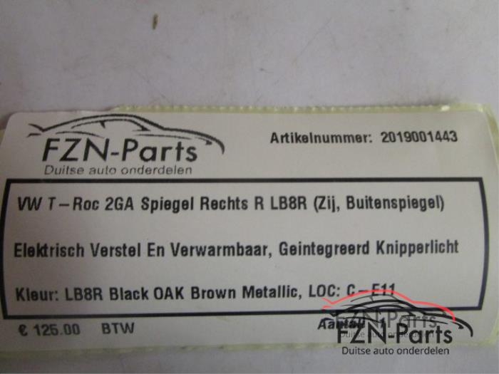 Buitenspiegel rechts Volkswagen T-Roc (22744438)