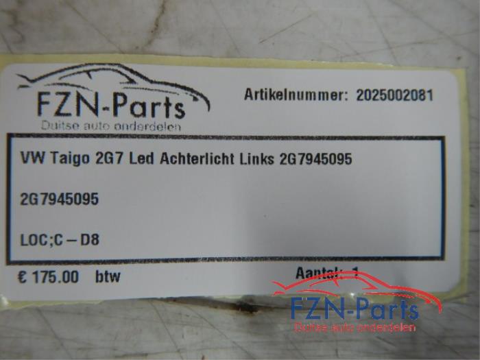 VW Taigo 2G7 LED Achterlicht Links
