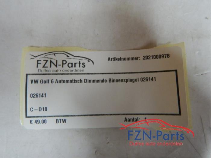 VW Golf 6 Automatisch Dimmende Binnenspiegel