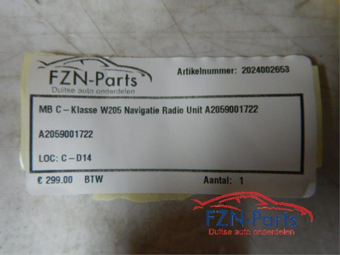 Mercedes-Benz C-Klasse W205 Navigatie Radio Unit A