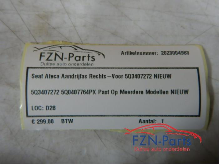 Aandrijfas rechts-voor Seat Ateca (22725883)