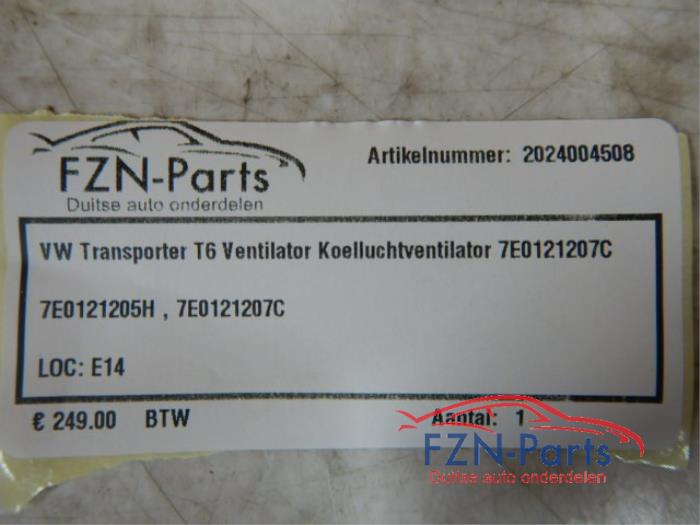Kachel Ventilatiemotor Volkswagen Transporter (22739918)