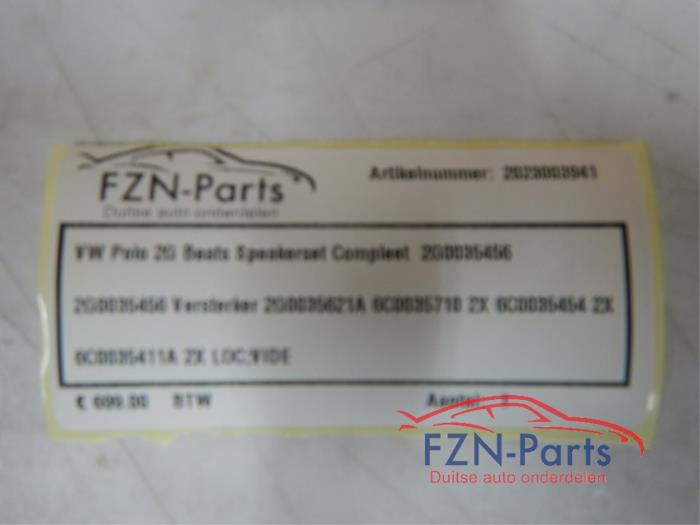 VW Polo 2G Beats Speakerset Compleet