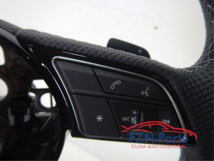 Audi A3 8Y S-line Stuur MF+F1+VIEW Leer Grijs stiksel