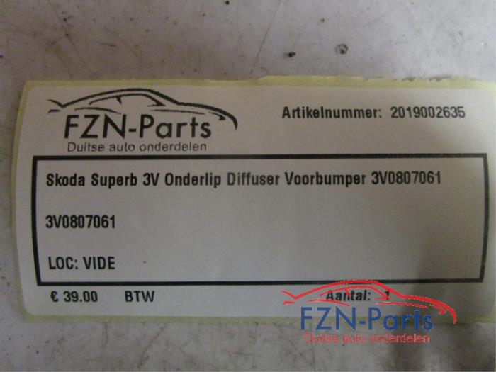Diffuser achterbumper Skoda Superb (22740308)