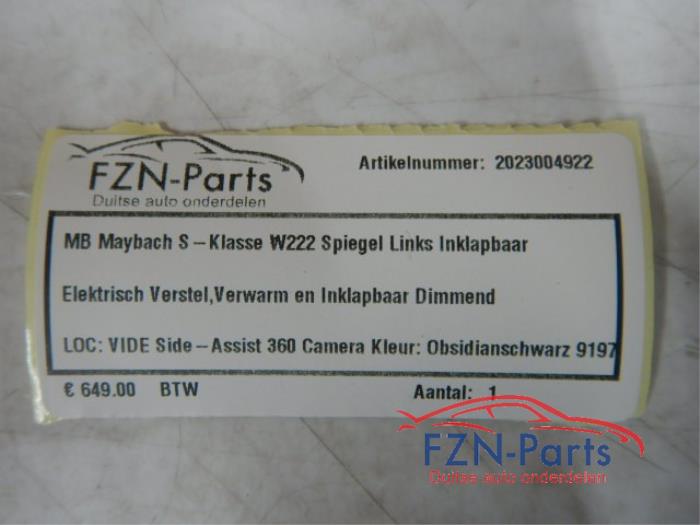 Buitenspiegel links Mercedes S-Klasse (22725716)