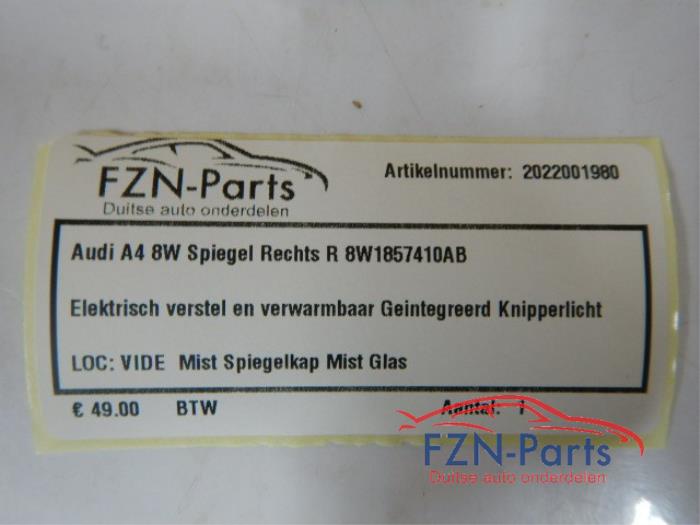 Audi A4 8W Spiegel Rechts R