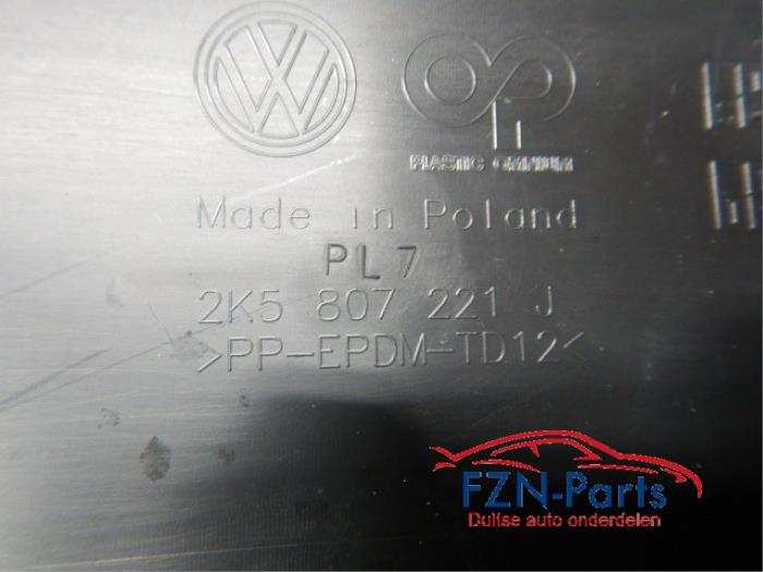 VW Caddy 2K5 Voorbumper Satijnzwart