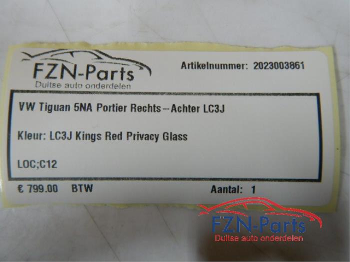 Portier 4Deurs rechts-achter Volkswagen Tiguan (22723849)