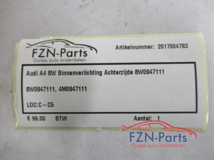 Binnenverlichting voor Audi A4 (22744500)