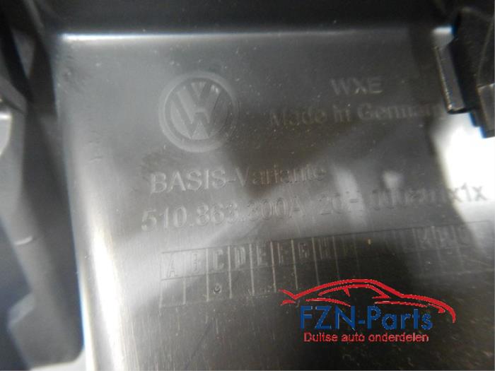 VW Golf Sportsvan Achterkant Armsteun Middenconsole