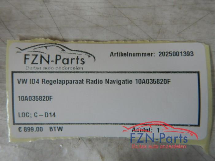 VW ID4 Regelapparaat Radio Navigatie