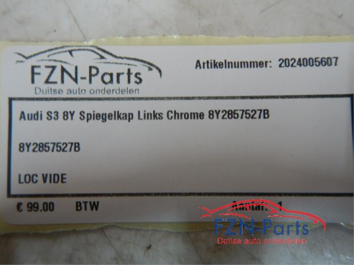 Audi S3 8Y Spiegelkap Links Chrome