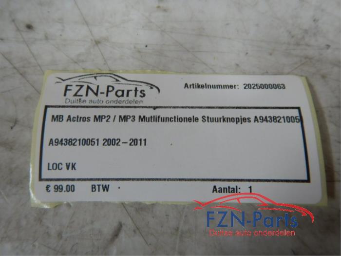 MB Actros MP2/MP3 Multifunctionele Stuurknopjes