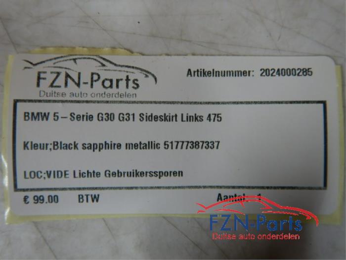 Zijskirt links BMW 5-Serie (22727538)