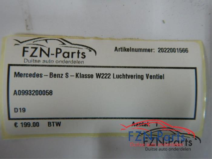 Luchtvering set Mercedes S-Klasse (22738551)
