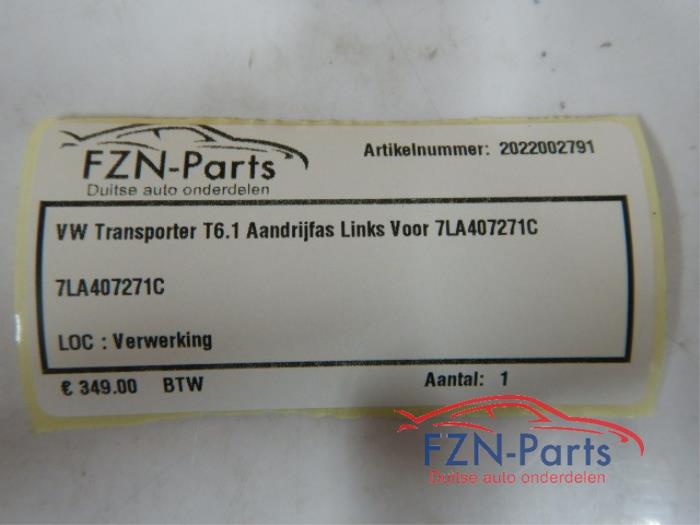 VW Transporter T6.1 Aandrijfas Links-voor