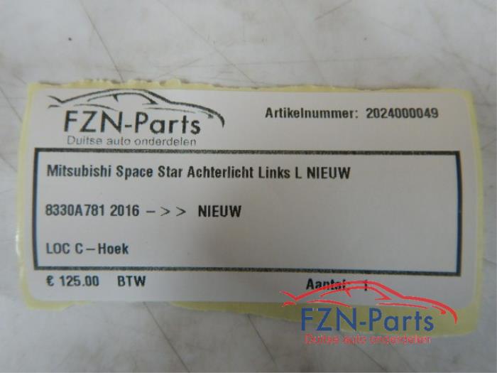 Mitsubishi Space Star Achterlicht Links L NIEUW