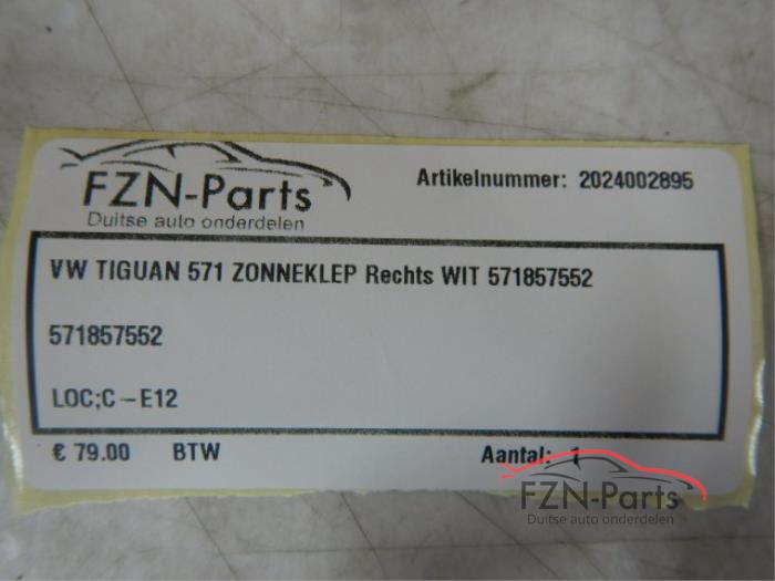 Zonneklep Volkswagen Tiguan (22727944)