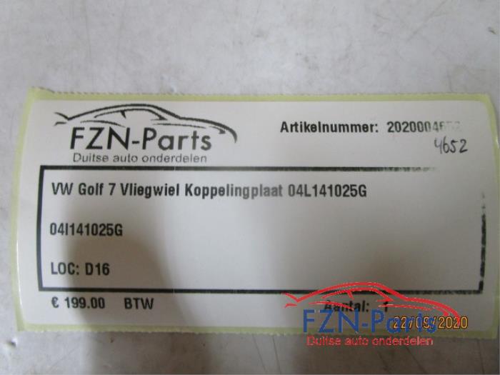 VW Golf 7 Vliegwiel koppelingsplaat