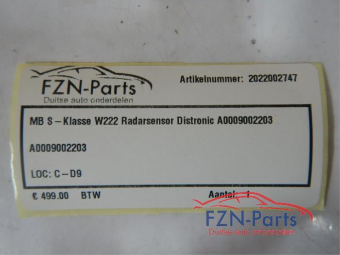 Radar sensor Mercedes S-Klasse (22745535)