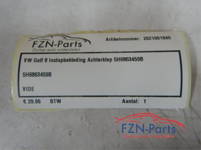 VW Golf 8 Instapbekleding Achterklep