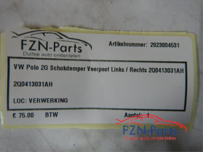 VW Polo 2G Schokdemper Veerpoot Links / Rechts