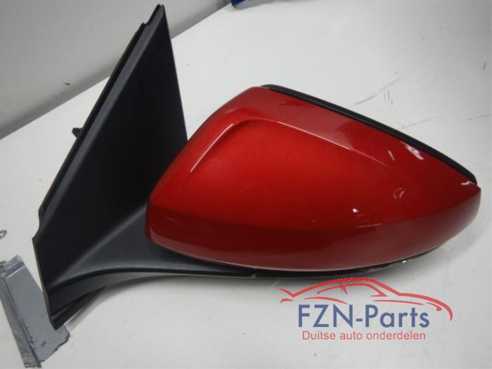 VW Polo 2G Spiegel Links Inklap Side-Assist LC3J Kleur: LC3J Kings RedElektrisch Verstel, Verwarm en InklapbaarSide-AssistMist SpiegelglasBuitenspiegel, Zijspiegel, Links, Rood, Inklapbaar, Dodehoek, Polo 2G