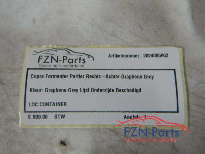 Portier 4Deurs rechts-achter Cupra Formentor (22723822)