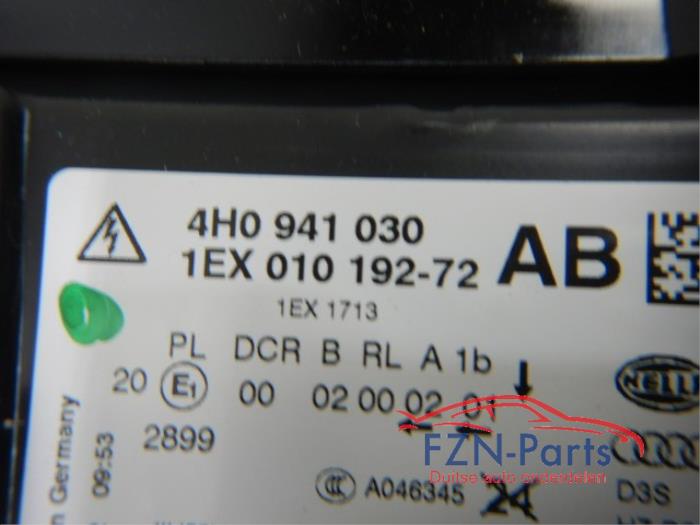 Audi A8 4H Koplamp Xenon LED Rechts Kaal