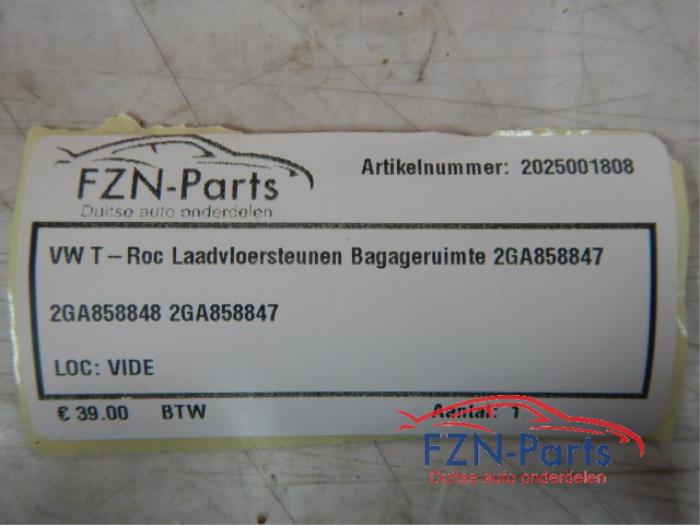 VW T-Roc 2GA Laadvloersteunen Bagageruimte