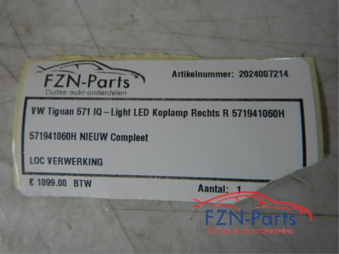 VW Tiguan 571 IQ-Light Led Koplamp Rechts