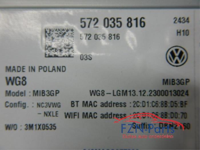 VW Tiguan 571 Multimedia Unit Navigatie Box