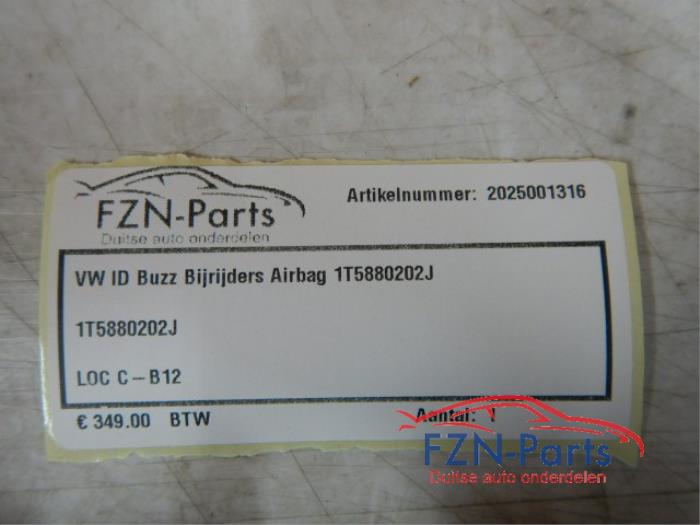 VW ID-Buzz Bijrijdersairbag