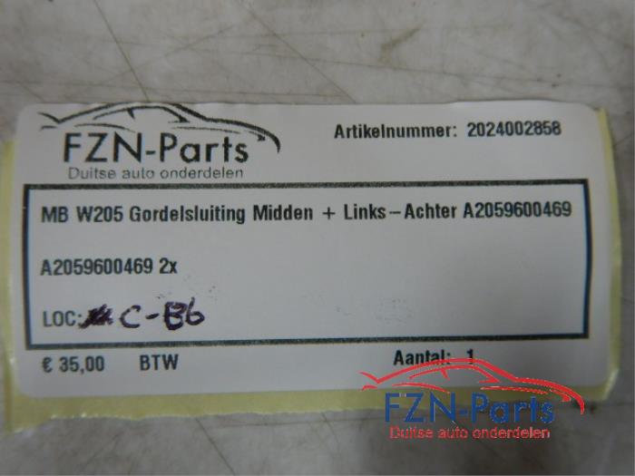 Veiligheidsgordel links-achter Mercedes C-Klasse (22744483)