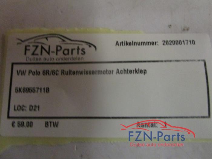 VW Polo 6R/6C Ruitenwissermotor Achterklep