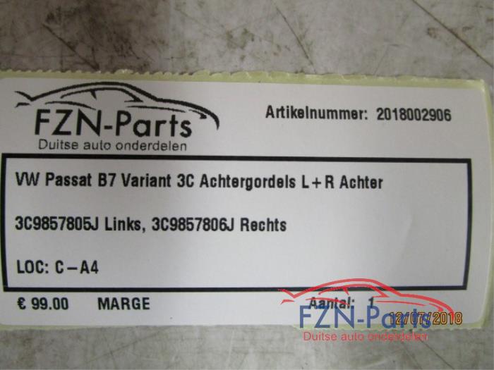 Gordelspanner Set Volkswagen Passat (22742560)